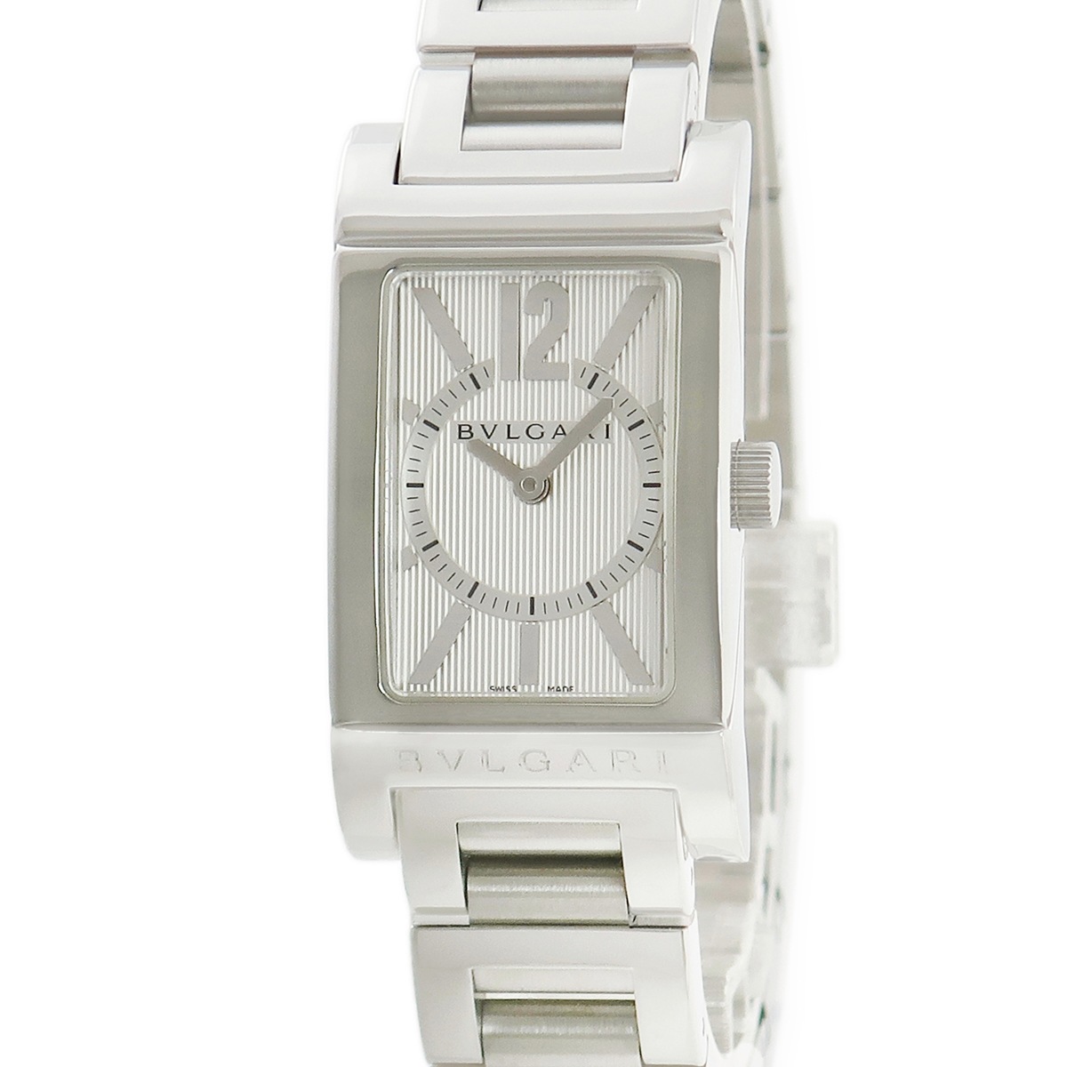 レッタンゴロ RT39S クオーツ レディース シルバー アラビア バー 角型 レクタンギュラー 3年保証