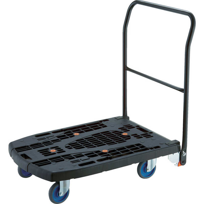 トラスコ中山　TRUSCO カルティオビッグフラット 回転 900X600 4輪自在 黒　MPK-906F2J-BK