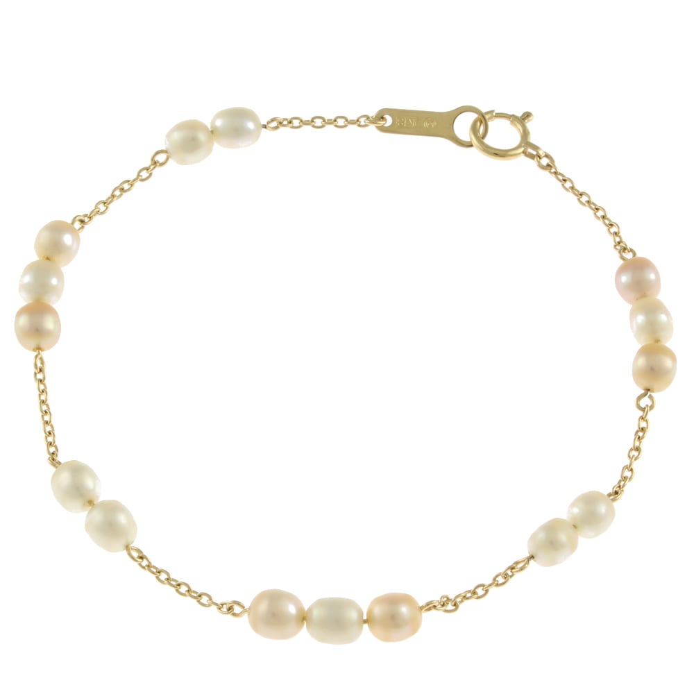 タサキ ブレスレット 18金 K18イエローゴールド パール TASAKI 中古 美品