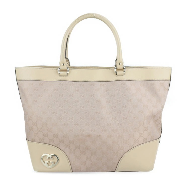 新品入荷 GUCCI グッチ トートバッグ 257071 GGキャンバス レザー ピンク系 ベージュ【本物保証 トートバッグ 新品入荷 GUCCI グッチ トートバッグ 257071 GGキャンバス レザー ピンク系 ベージュ【本物保証 トートバッグ