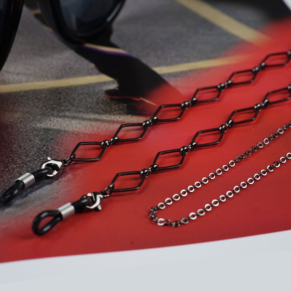 【20点セット】【急速出荷】グラスチェーンサングラス女性ハンギングネックメタルチェーンスクエアハンギングサングラスチェーングラス