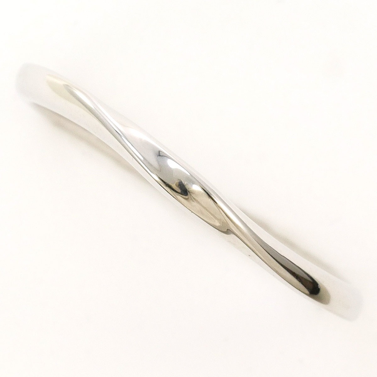 ザキス K10 10金 WG ホワイトゴールド リング・指輪 14.5号 総重量約1.4g 中古