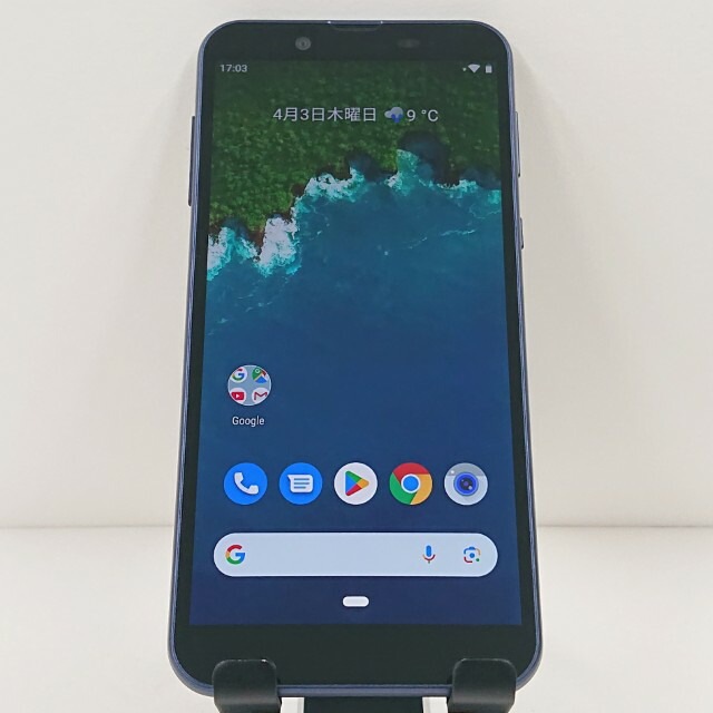 Android One S5 S5-SH Y!mobile ダークブルー 送料無料 本体 c11120