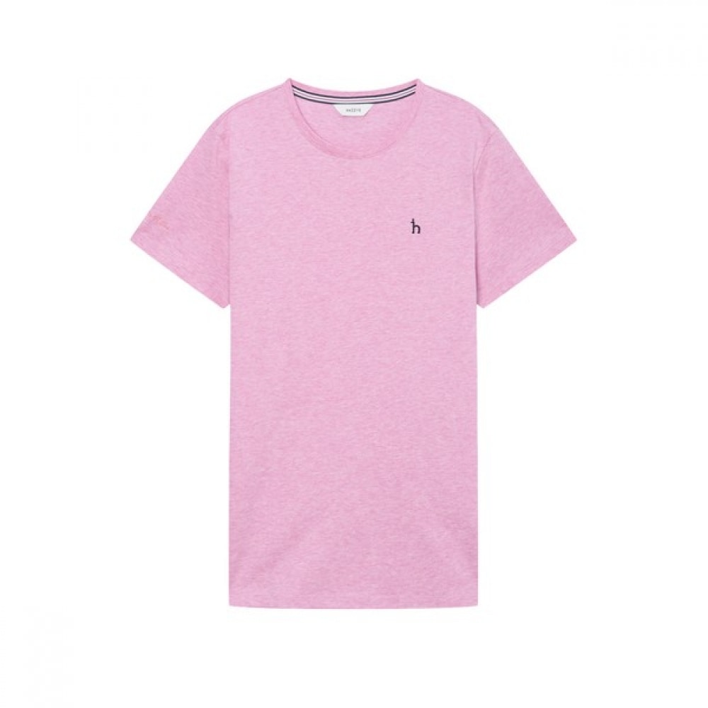[ヘッジズレディース] 24SS ピンクメランジコットンショートスリーブ T シャツ WSTS4B330P2