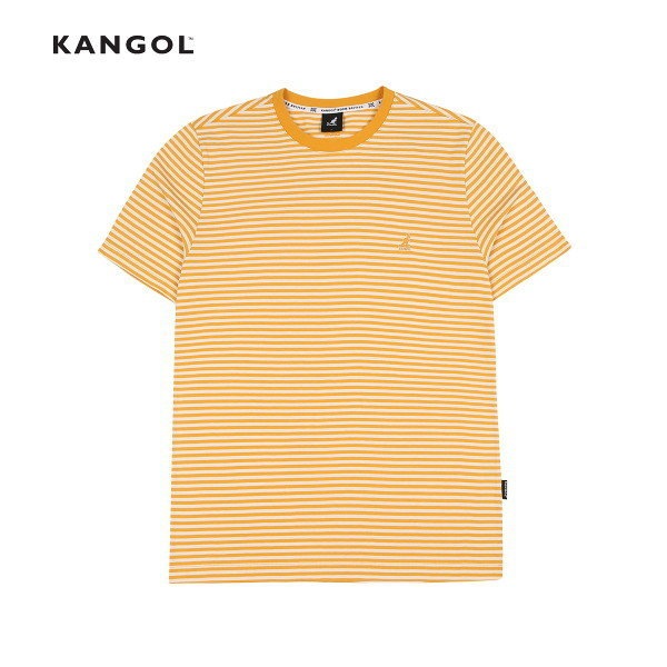 [カンゴル]ピン ストライプ tシャツ 2612 オレンジ