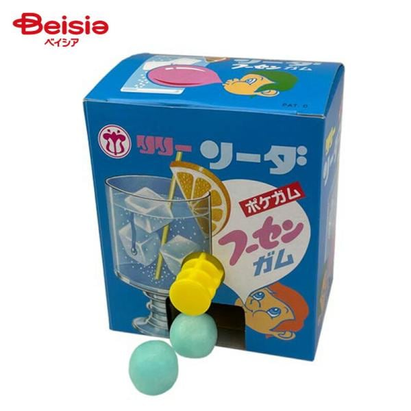 ポケガム ソーダ ガム12個入 ソーダガム ミニ箱ガム 1個ずつガムが出る ポケガム ポケガチャ ソーダ菓子 コーラフレーバーガム ボタン式ガム カプセルトイ風