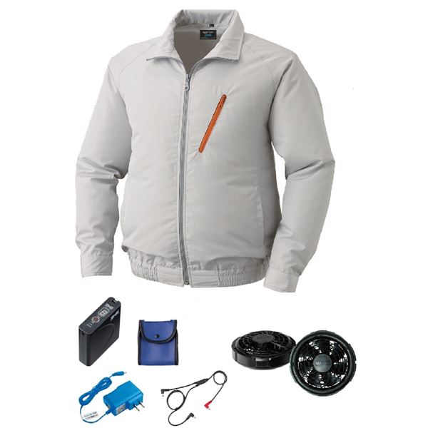 KU90510 空調服 R ポリエステル製 FAN2300B・RD9261・LISUPER1セット シルバー LL 15,338円