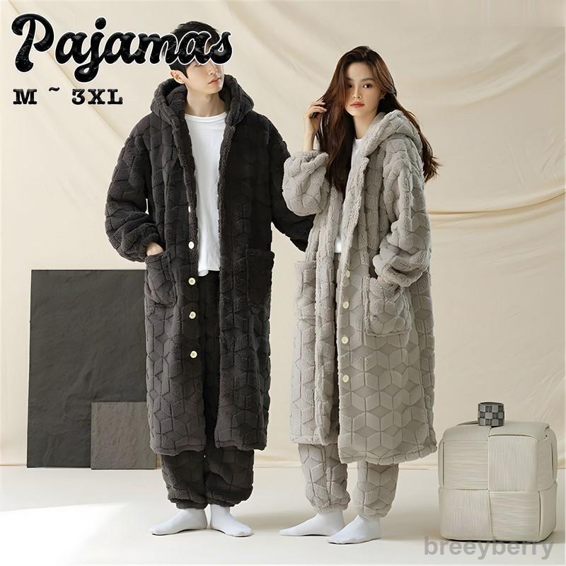 【即納】ペアパジャマ 冬 モコモコ 男女2着 セット 長袖 ボタニカル シンプル 柔らかい カップル ペア ルームウェア ペア パジャマ 夫婦 もこもこ メンズ ペアパジャマ 6,707円