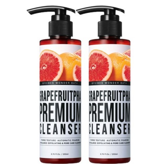 プレミアム ベジトックス グレープフルーツ パハ クレンザー 200ml x 2個 (鎮静/弾力/保湿/栄養供給/活力/しわ防止)