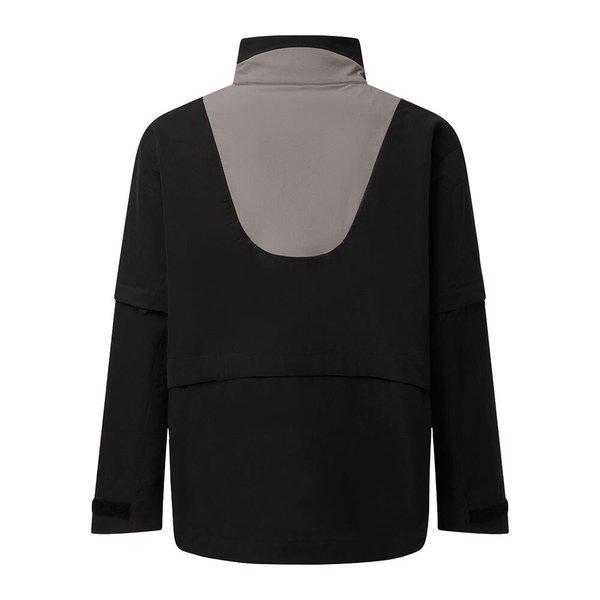 ジャケット 長袖 ハーフジップ ウインドブレーカー 活動性を高めた活用度の高い スポーツコーデ お出かけ カジュアルルック スポーティなスクールルック