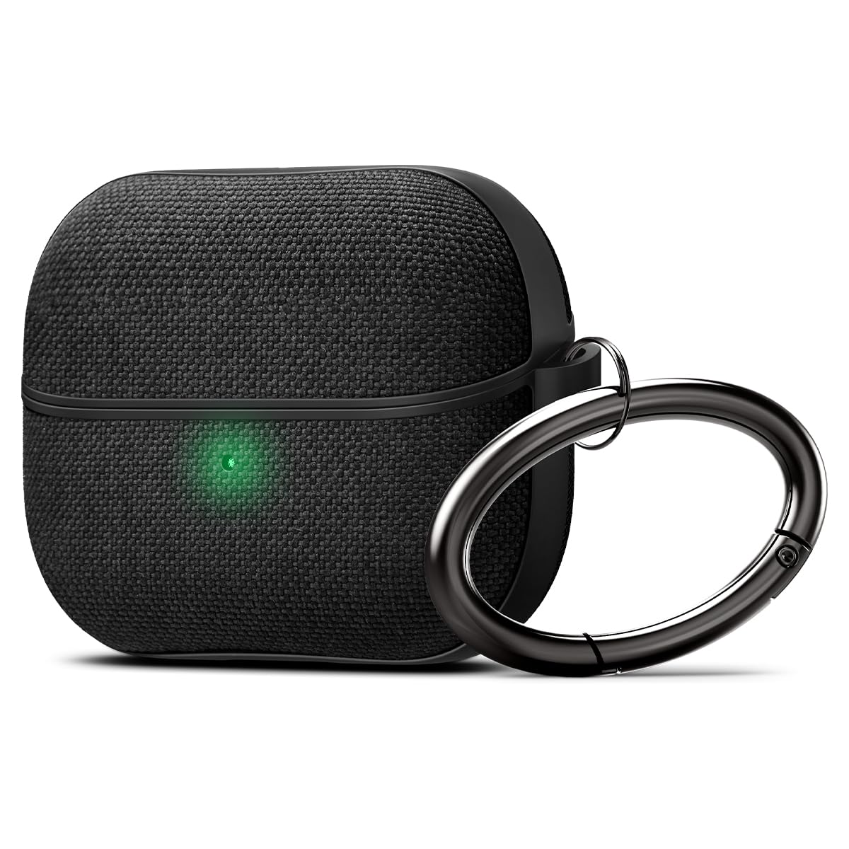 Spigen Galaxy Buds Pro 3 / 3 ケース カバー ナイロンファブリック ワイヤレス充電 対応 カラビナ リング 滑り止めフィルム 付き 衝撃 吸収 軽量 キズ防止 耐衝撃 アー