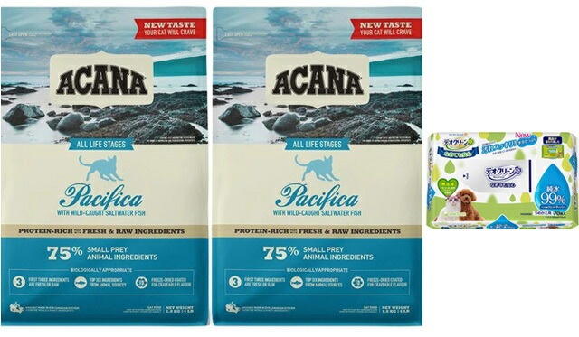 【正規品】アカナ パシフィカキャット 1.8kg 2個セット【デオクリーン付】