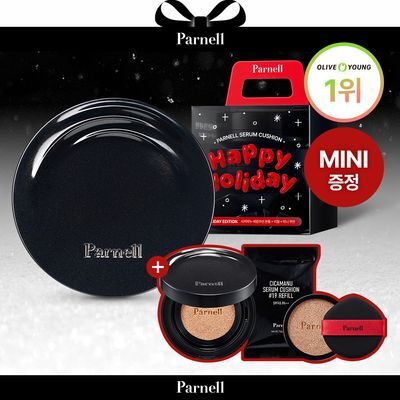 【ミニクッション付き／ブラック エディション】シカマヌ セラム クッション（本品＋レフィル＋ミニ）