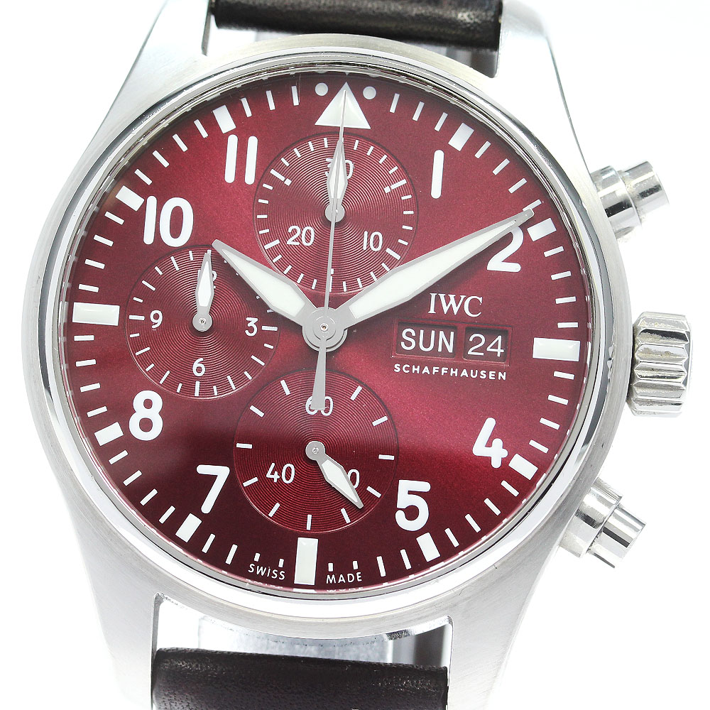 IWC SCHAFFHAUSEN IW388107 パイロットウォッチ クロノグラフ 41 チャイニーズ ニューイヤー 自動巻き メンズ 良品 保証書付_845810【中古】