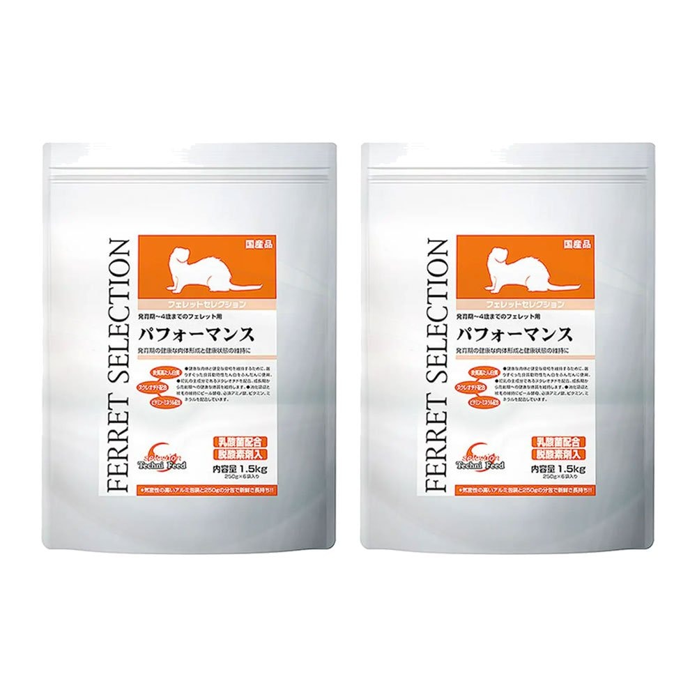 フェレットフード　イースター　フェレットセレクション　パフォーマンス　１．５ｋｇ（２５０ｇX６袋）X２　ＣＲＣ50―40―15―40―00