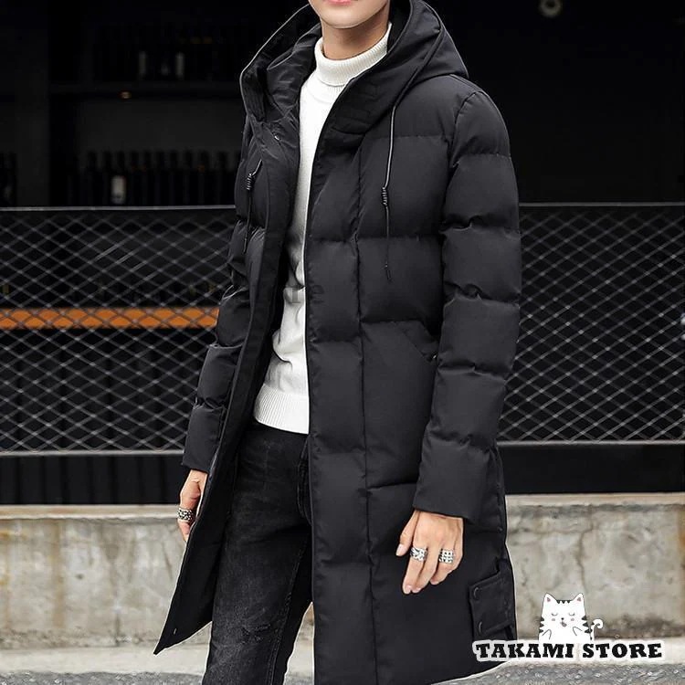 秋冬　ロングダウンコート メンズ ダウンコート フード付き ロング メンズ ダウンジャケット ロングコート アウター 中綿コート