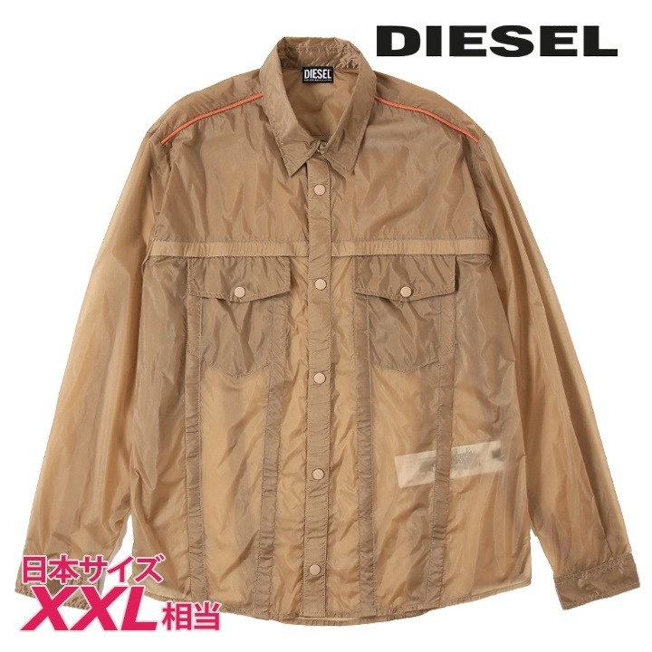 シアーオーバーシャツ メンズ S-DENNING-WRC パイピングアクセント 長袖 die-m-o-f4-045