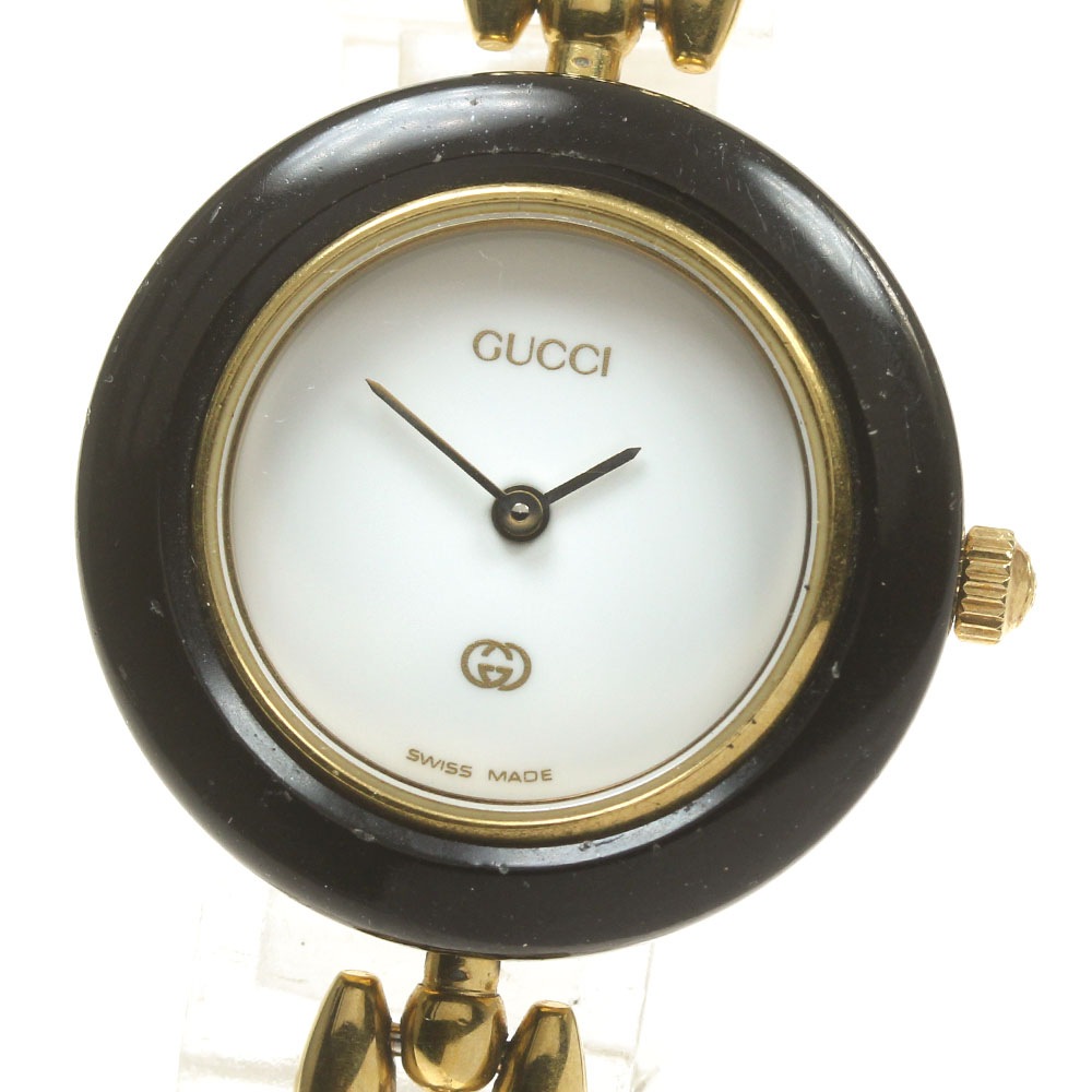グッチ GUCCI 11/12 チェンジベゼル クォーツ レディース 内箱付き_622940【中古】