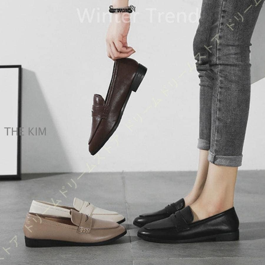 【即日発送】最安値挑戦 ローファー ぺたんこ パンプス フラット 走れる レディース ラウンドトゥ ローヒール 柔らかい フラットシューズ スリッポン 柔らかい 歩きやすい カジュアル