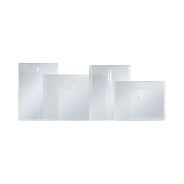 （まとめ）G-Aim エンベロープホルダーA4タテ クリア マチ付 YF-980 1枚 (×50セット)