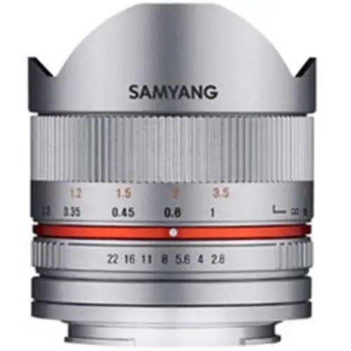 SAMYANG 交換レンズ　8mm F2.8 UCM FisheyeII【ソニーEマウント(APS-C用)】(シルバー)