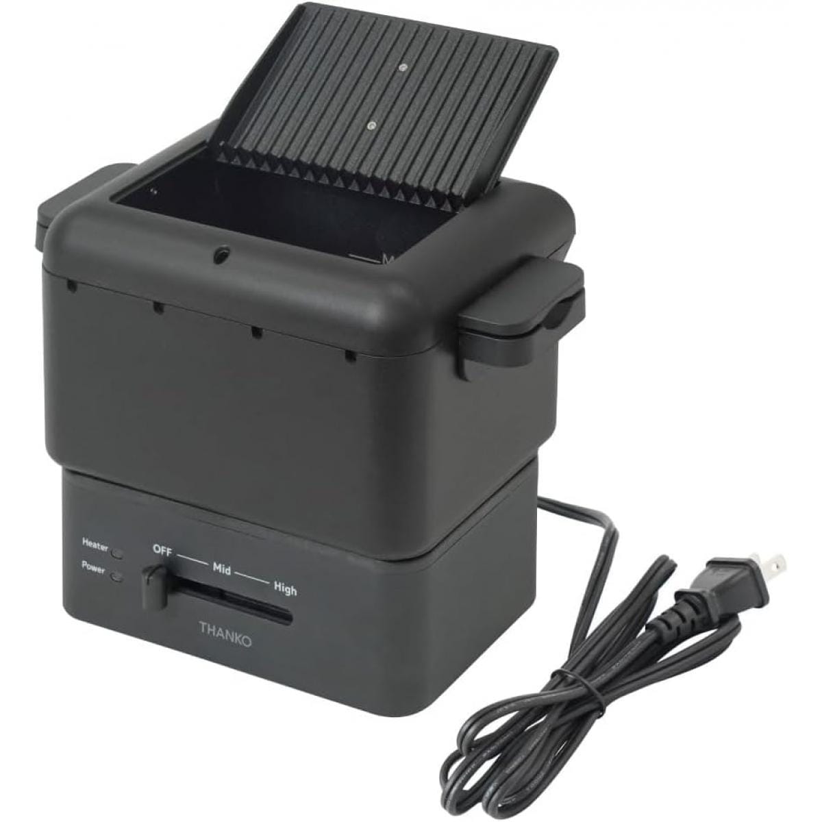 【在庫有・即納】THANKO サンコー コンパクトフライヤー 「カラリ2」 ブラック KRAR25SBK 揚げ物 串揚げ 調理 油 電気 フライヤー 卓上フライヤー