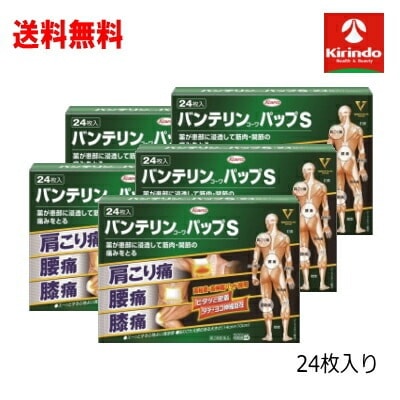 送料無料 5個セット【第2類医薬品】興和バンテリンパップS 24枚入り×5個 セルフメディケーション税制対象商品