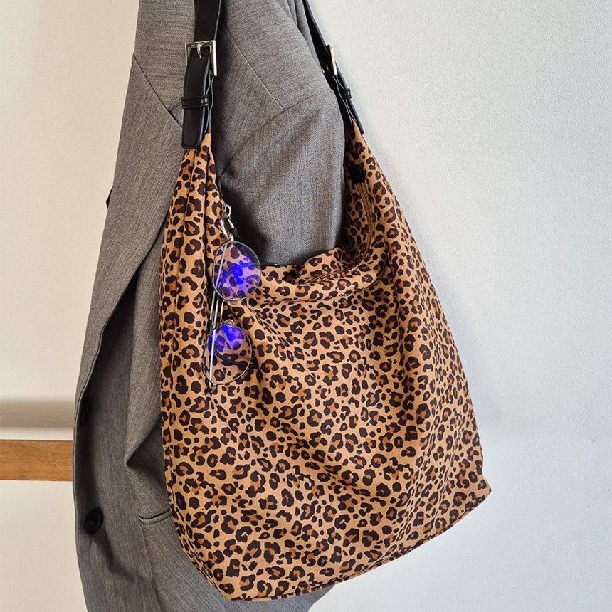 フェリ ヒョウ柄 レオパード ショルダーバッグ 4,805円