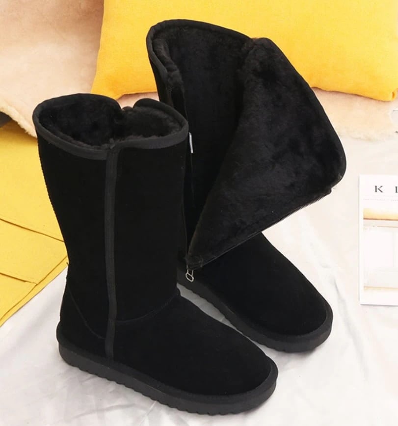 シューズ 靴 くつ l ブーツ レディースシューズ レディースブーツ ミドルブーツ ムートンブーツ 厚底 フラット ラウンドトゥ もこもこ モコモコ ふわふわ 痛くない 歩きやすい 履きやすい 柔ら
