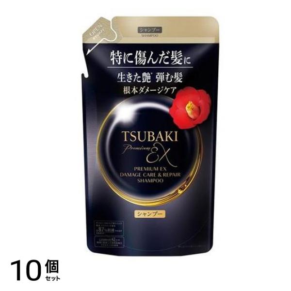 ツバキ(TSUBAKI) プレミアムEX ダメージケア&リペア シャンプー 300mL (詰め替え用) 10個セット
