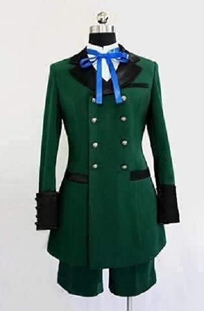 シエル ファントムハイヴ コスプレ衣装 黒執事 緑 普段着 バージョン 坊ちゃん 伯爵 貴族 風 コスチューム