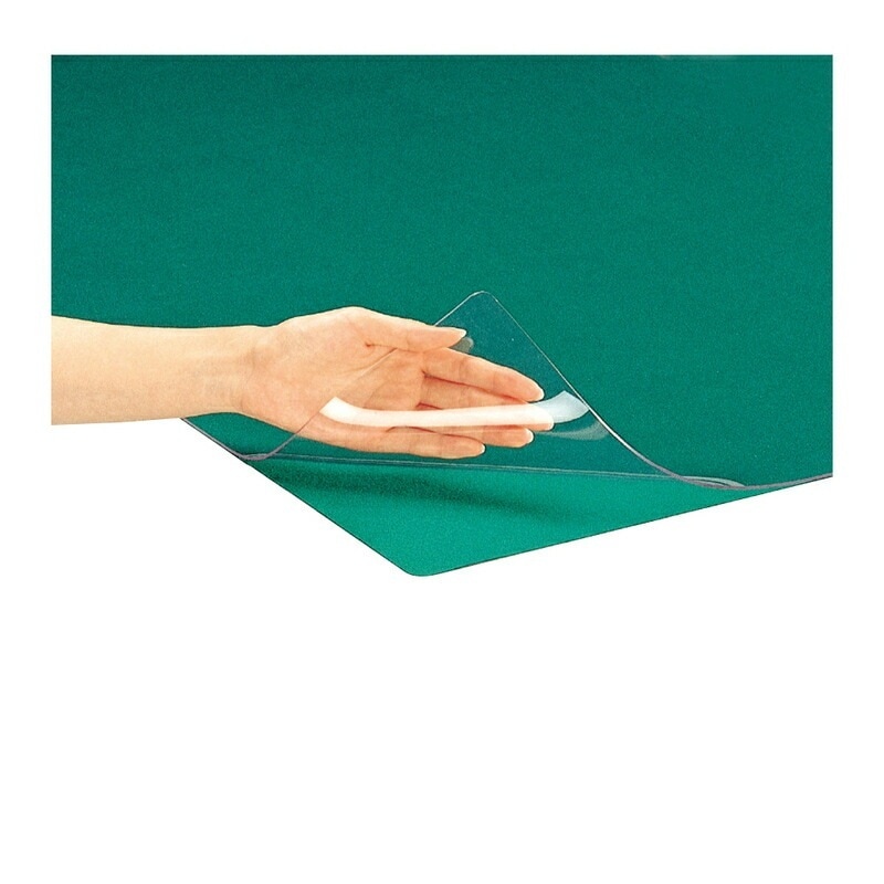 【送料無料！】プラス(PLUS)デスクマット 片面無移行デスクマット 塩ビ クリアータイプ W型 下敷付 168　40-504