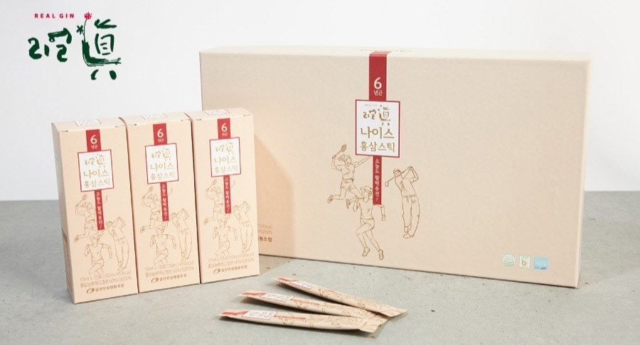 [Real Jin 日本公式]365スティック/紅参50％以上/6年根高麗紅参365スティック/(15gx30包x1個/１ヶ月分)