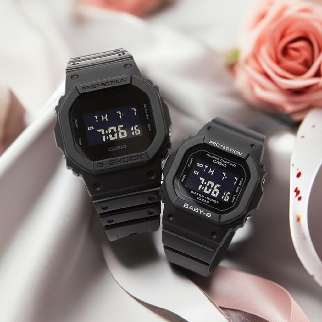 電池式 恋人たちのGショック ペアウオッチ G-SHOCK BABY-G ペア腕時計 カシオ 2本セット DW-5600UBB-1JF BGD-565-1JF デジタル 　クリスマス　誕