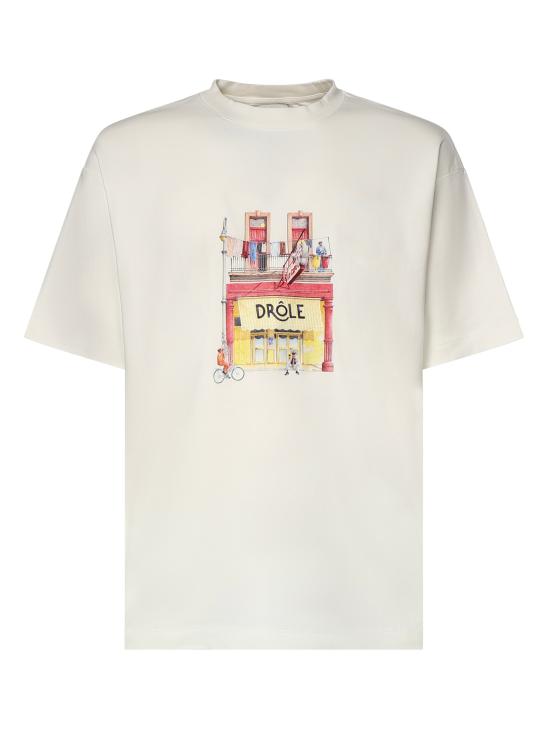 DROLE DE MONSIEUR Men T-Shirts KTS307CO002 OW OFF WHITE