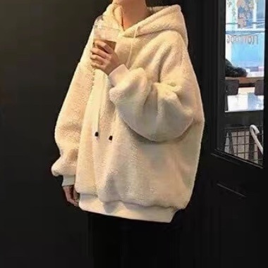 レディース トップス プルオーバー パーカー 長袖 フード オーバーサイズ もこもこ ふわふわ ふっくら かわいい 大人可愛い シンプル おしゃれ かっこいい ラフ メンズライク マニッシュ
