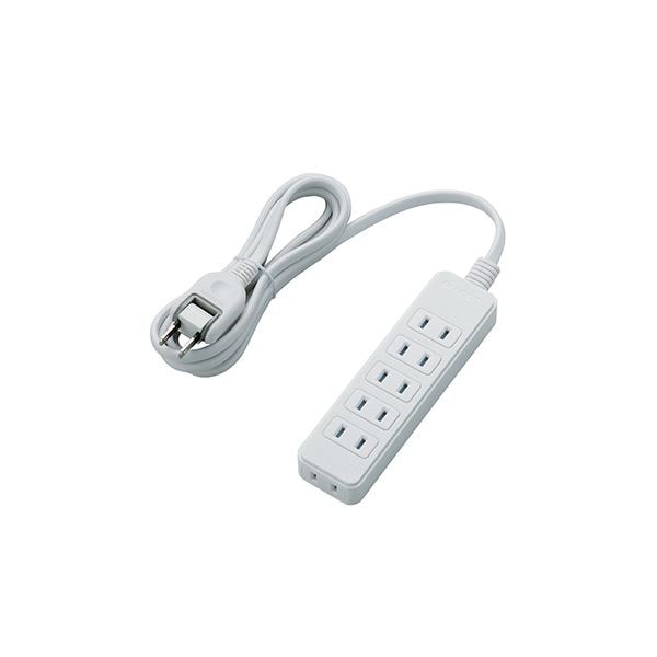 (5個セット) エレコム シャッタータップ/6個口/2m/ホワイト T-ST02N-2620WHX5