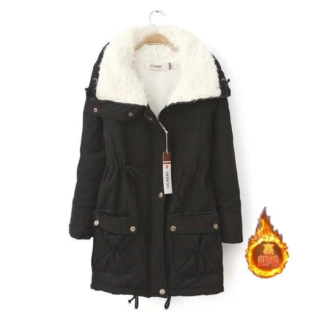 中綿レディース中綿コートモッズコートボアコートアウターロング丈防寒裏起毛厚冬ゆったり 7,178円