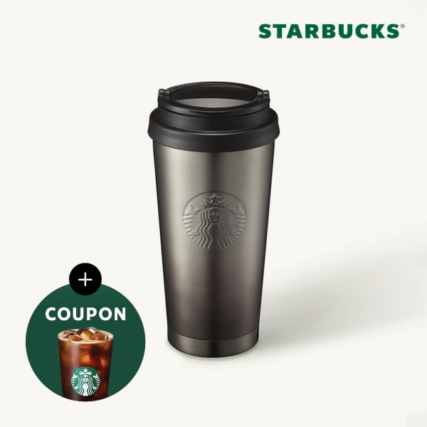 【Starbucks】 SS エルマ ブラック タンブラー 473ml韓国スタバ