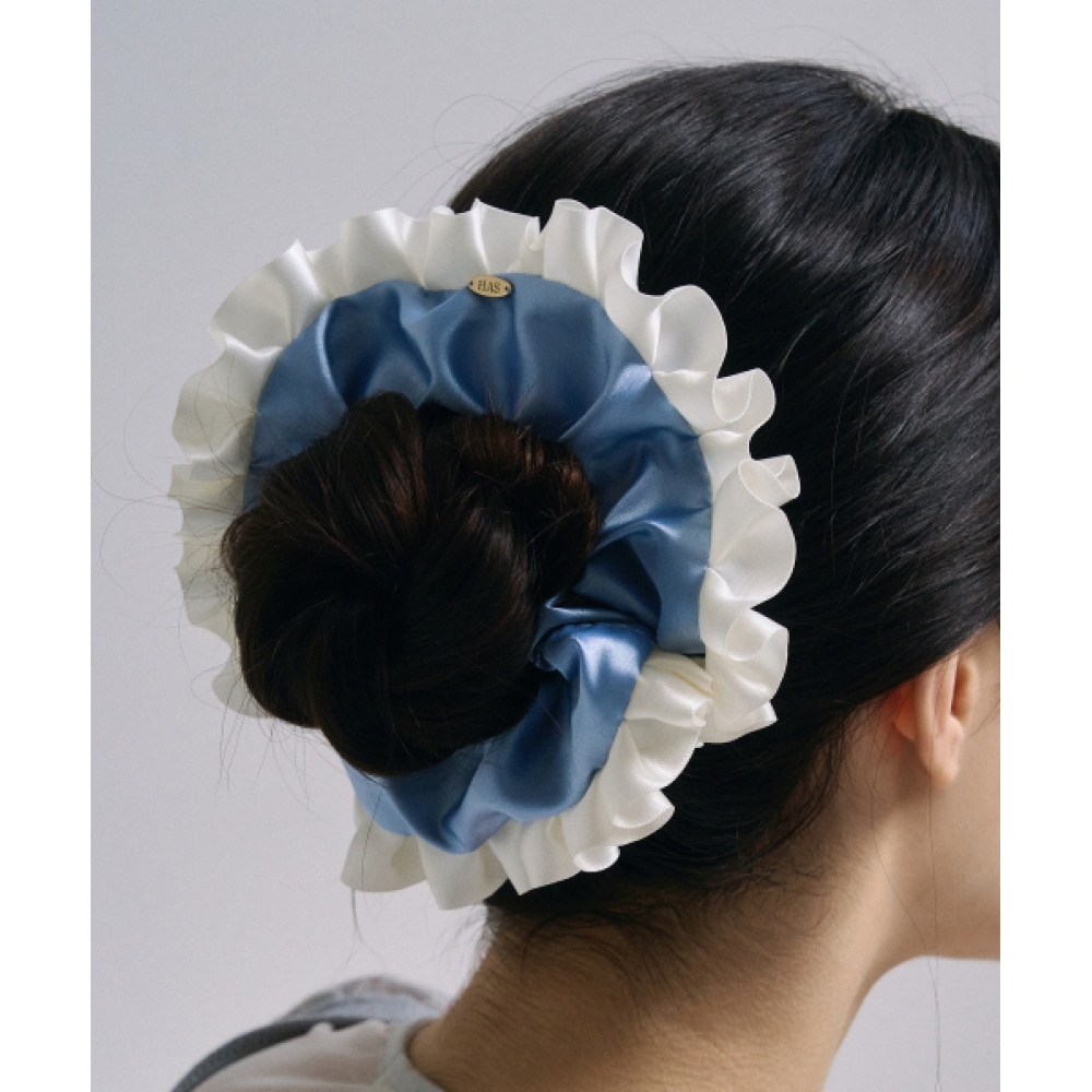 HAS HSU003 サテンプリーツレースシュシュ