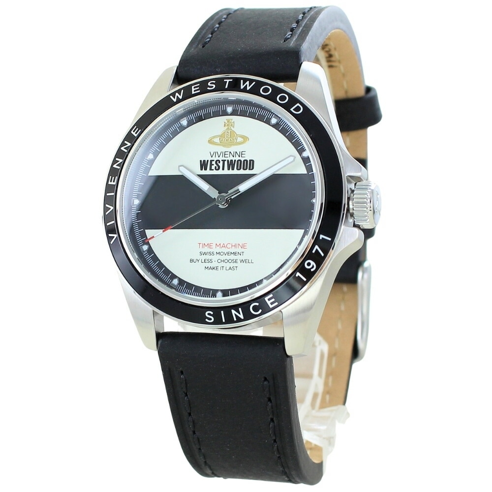 ヴィヴィアン ウエストウッド 腕時計 手表 メンズ おしゃれ 黒 革ベルト ブラック 彼氏 男友達 夫 父 誕生日プレゼント 仕事用 男性用腕時計 メンズ腕時計 10代 20代 30代 40代 贈り物