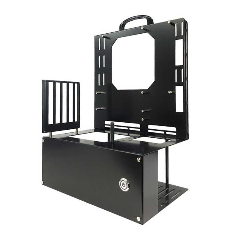 長尾製作所　PCケース オープンフレーム ver.micro-ATX ブラック　N-FRAME-MATX