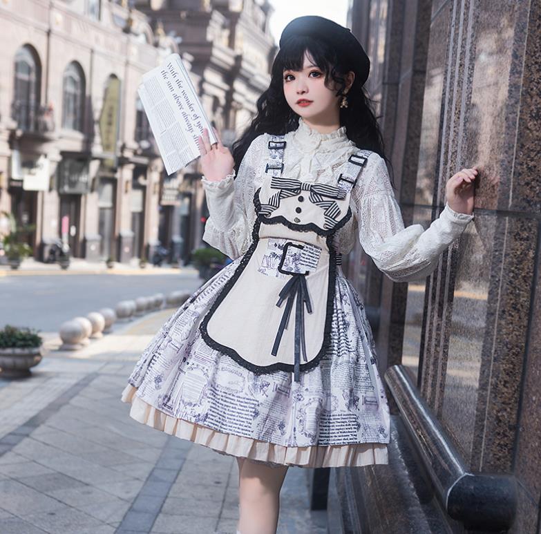 【新作登場 最安値!】7ロリータ ワンピース　 ゴスロリ コスプレ メイド服 コスチューム 文化祭 学園祭 衣装 仮装 ハロウィン おすすめ 可愛い 長袖 ドレス　日常　写真　舞台　花嫁　洋服
