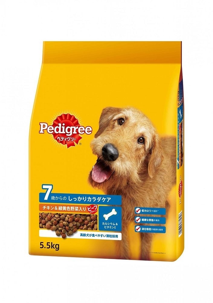 （まとめ買い）PDN23 シニア犬用 7歳から ヘルシーチキン&緑黄色野菜入り 5.5kg/ドライ ドッグフード [x3]