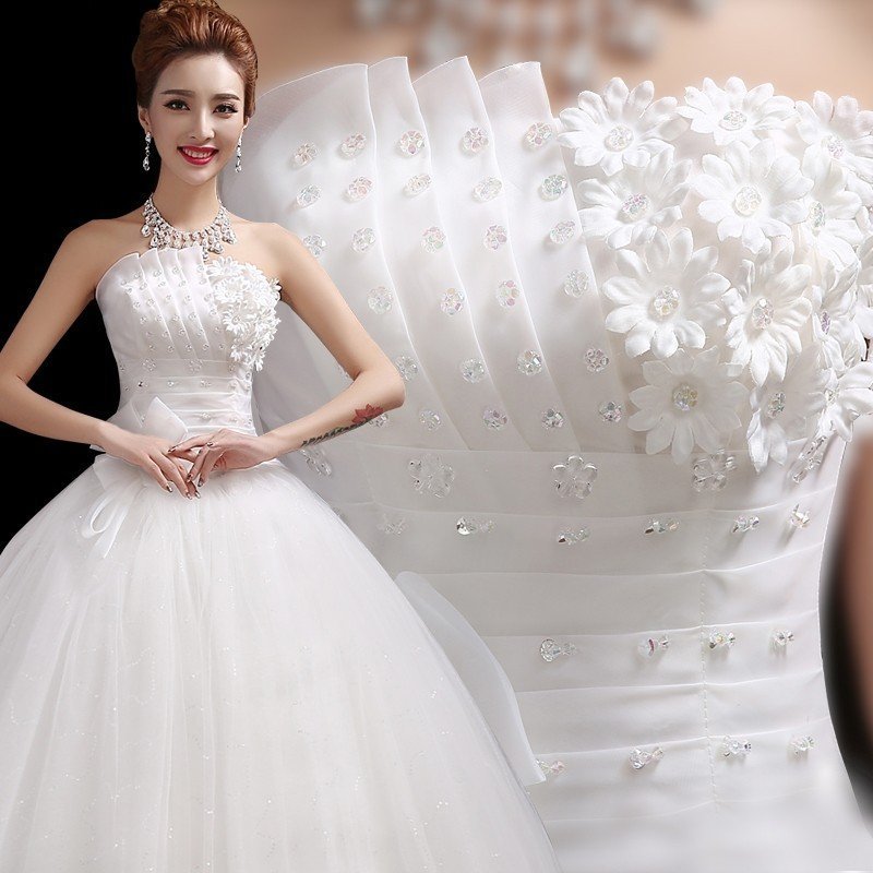 ウェディングドレス 花嫁 白 プリンセスラインドレス 結婚式 ウエディングドレス ブライダルドレス 披露宴 二次会 パーティードレス 演奏会 ステージ衣装