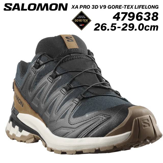 サロモン L47963800 XA PRO 3D V9 GORE-TEX LIFELONG 男性用トレイルランニングシューズ メンズ 靴