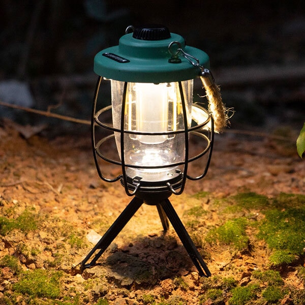 レトロ LED ミニ ランタン 足つき テントライト キャンプランプ 吊り下げ ライト ポータブル ランプ アウトドア キャンプ ヴィンテージ風 5,610円