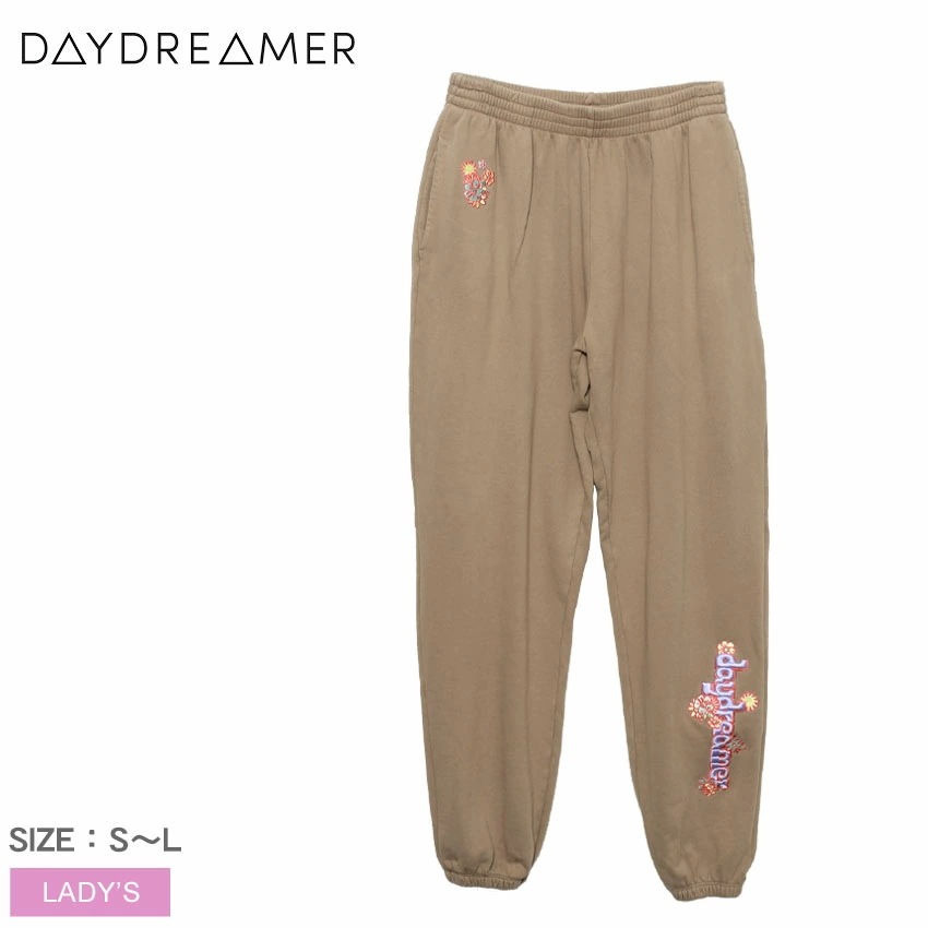 デイドリーマー フラワーロゴボーイフレンドスウェットパンツ B035G4320 レディース