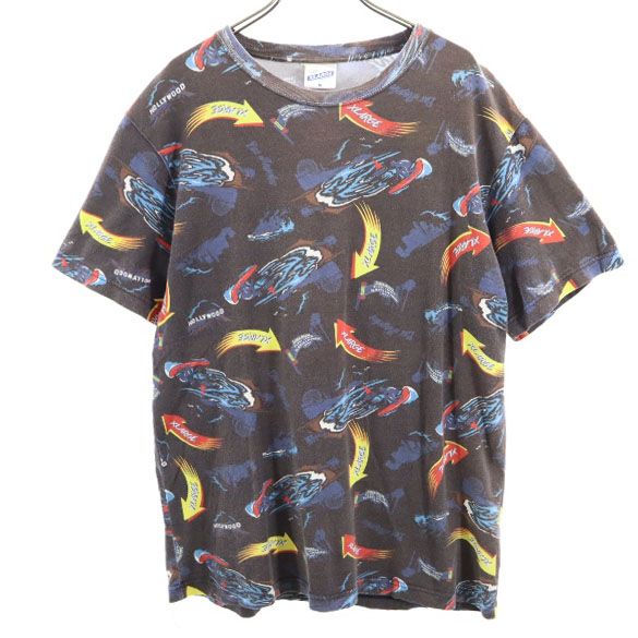 日本製 半袖 クルーネック Tシャツ M 茶系 メンズ