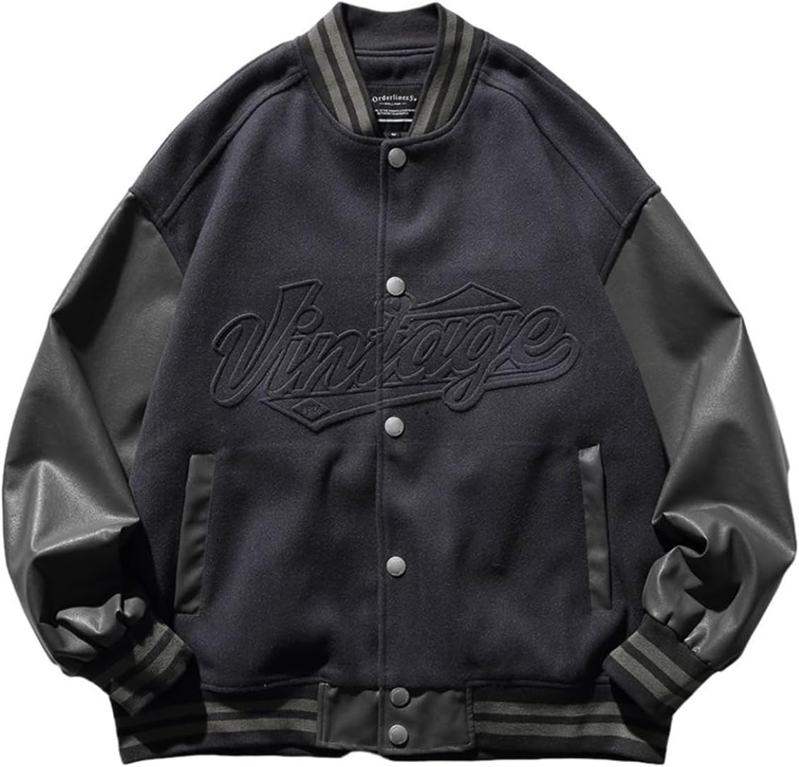 スタジアムジャンパー メンズ パッチワーク スタジャン アメカジ ストリート 春秋冬 ブルゾン ウインドブレーカー かっこいい ショート アウトドア 通勤 通学 ファッション アウター